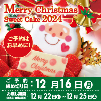 クリスマスケーキ2024